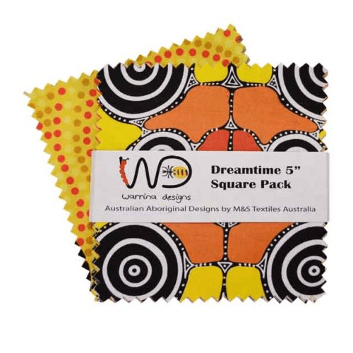 Dreamtime Charm Pack Quilt Fabric 40 Squares 5 inch set of 10 designs x 4 each 